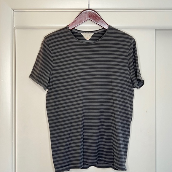 Striped Handmade Rag & Bone Fitted T-Shirt - Picture 1 of 6